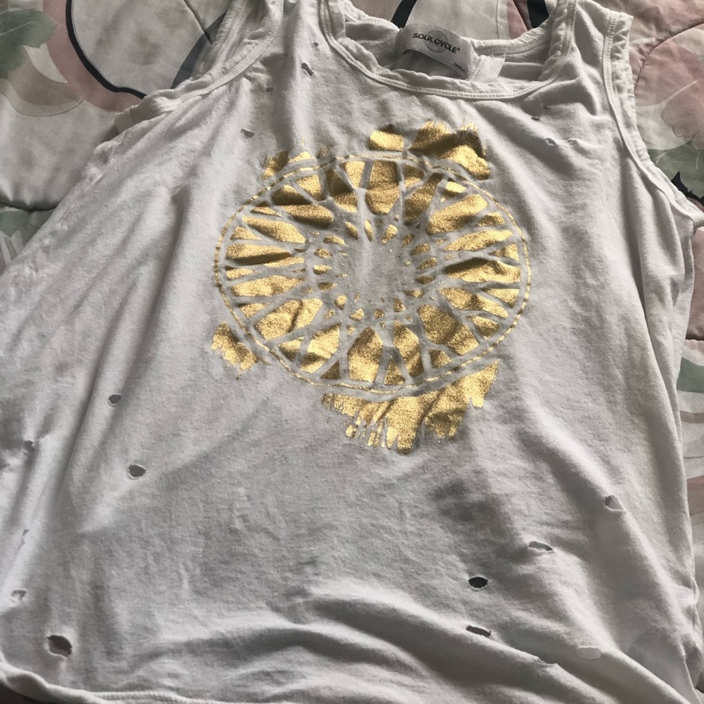 Soul cycle work out top - open back - medium